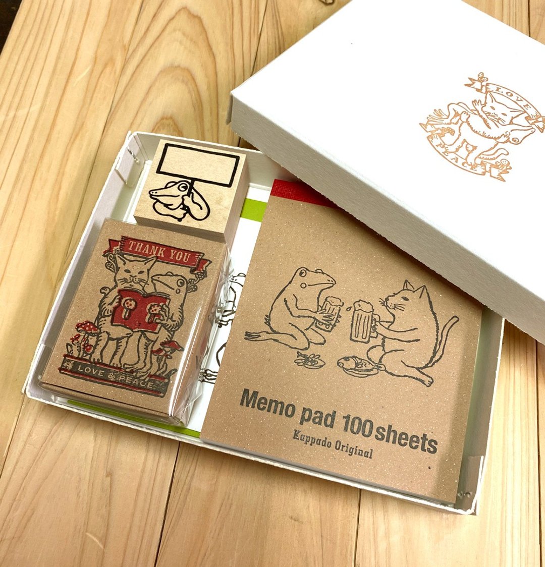 Stationery set in letterpress printing box - 其他 - 纸 绿色