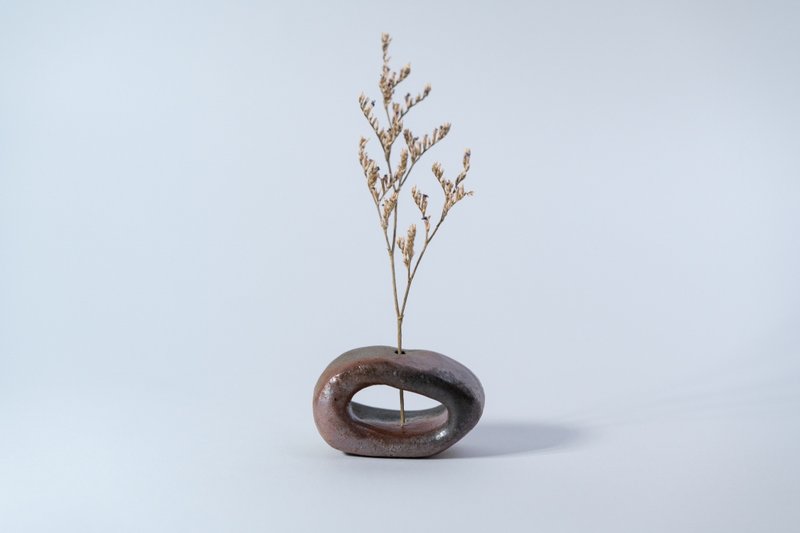 No.37 插花小物| 线香座| 云泥 | 陶瓷 - 香薰/精油/线香 - 陶 咖啡色