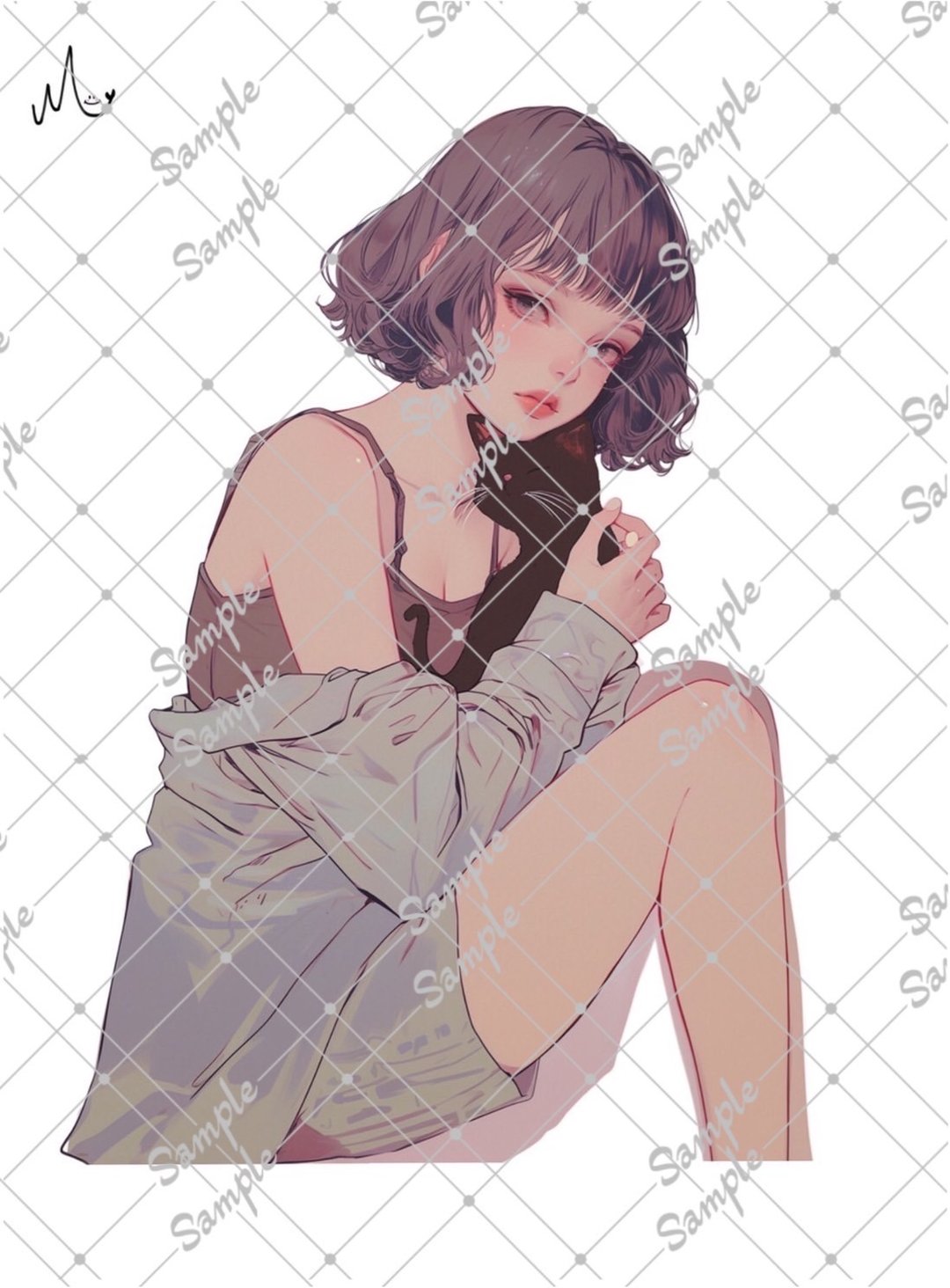原创人物贴纸 8月新品 - 贴纸 - 纸 