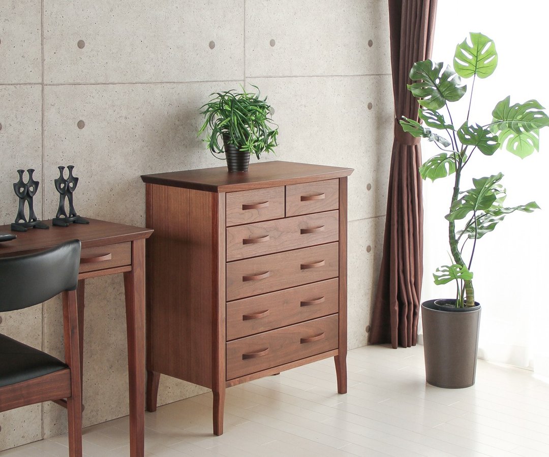 旭川家具 Interior 北匠工房 TULAN 抽斗柜 - 衣柜/鞋柜 - 木头 咖啡色