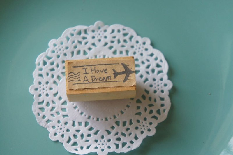 苹果丹丹手刻印章 I have a dream - 印章/印台 - 橡胶 