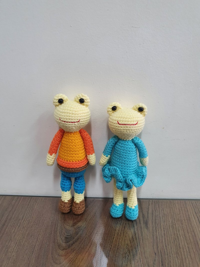 宜兰 钩针编织课程 青蛙系列手作毛线娃娃 初学者可 - 编织/羊毛毡/布艺 - 棉．麻 