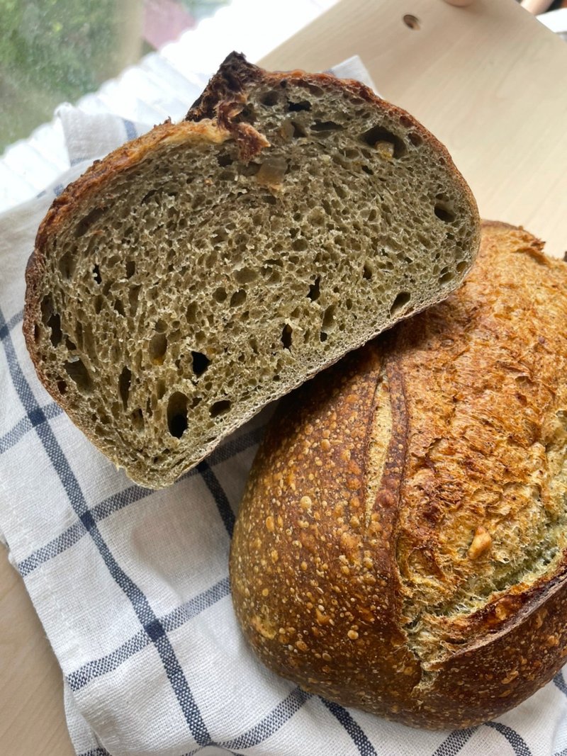 |全麦鲁邦| 乌龙栗香大酸种 Oolong&Chestnut Big Sourdough - 蛋糕/甜点 - 其他材质 