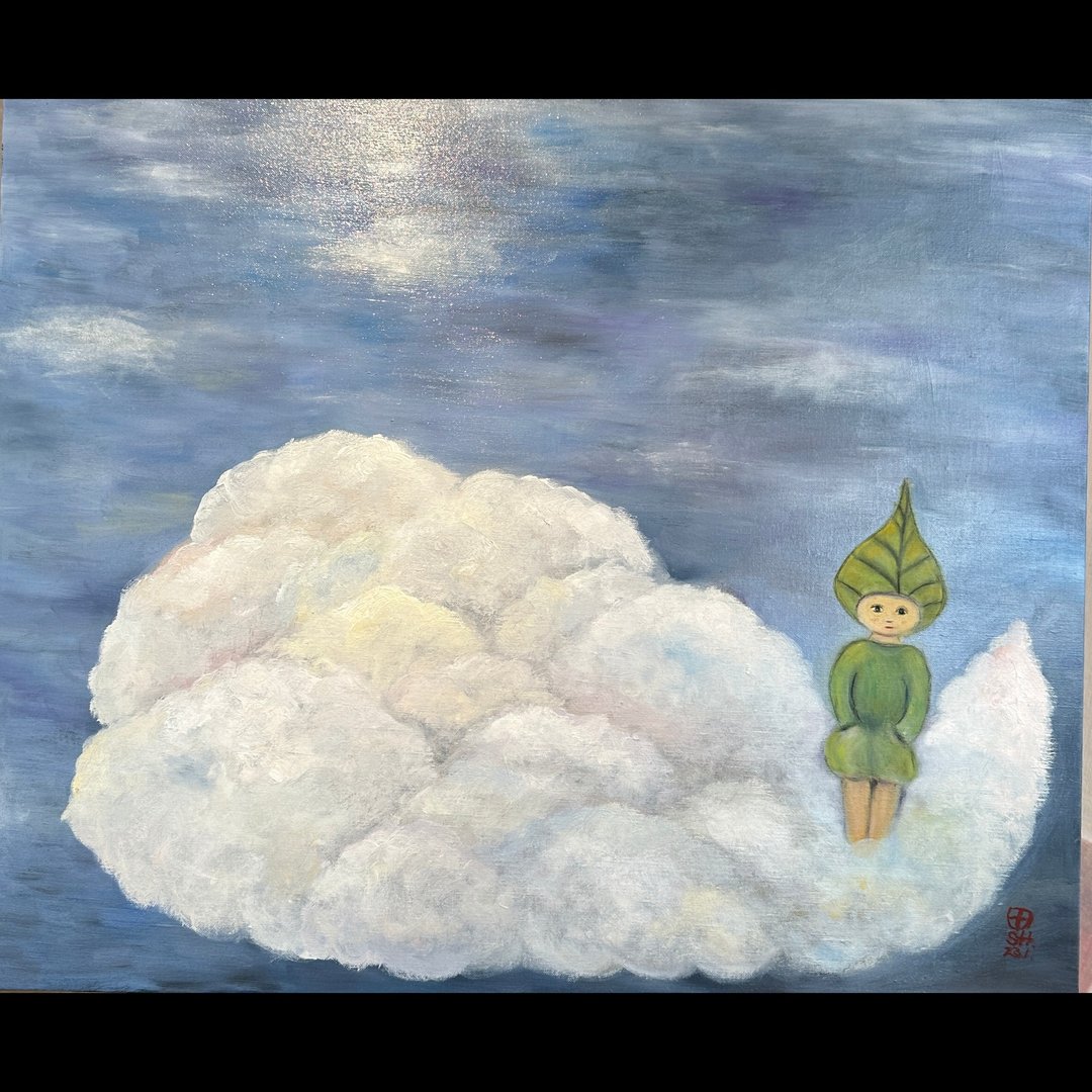油画 鲸 - 海报/装饰画/版画 - 其他材质 蓝色