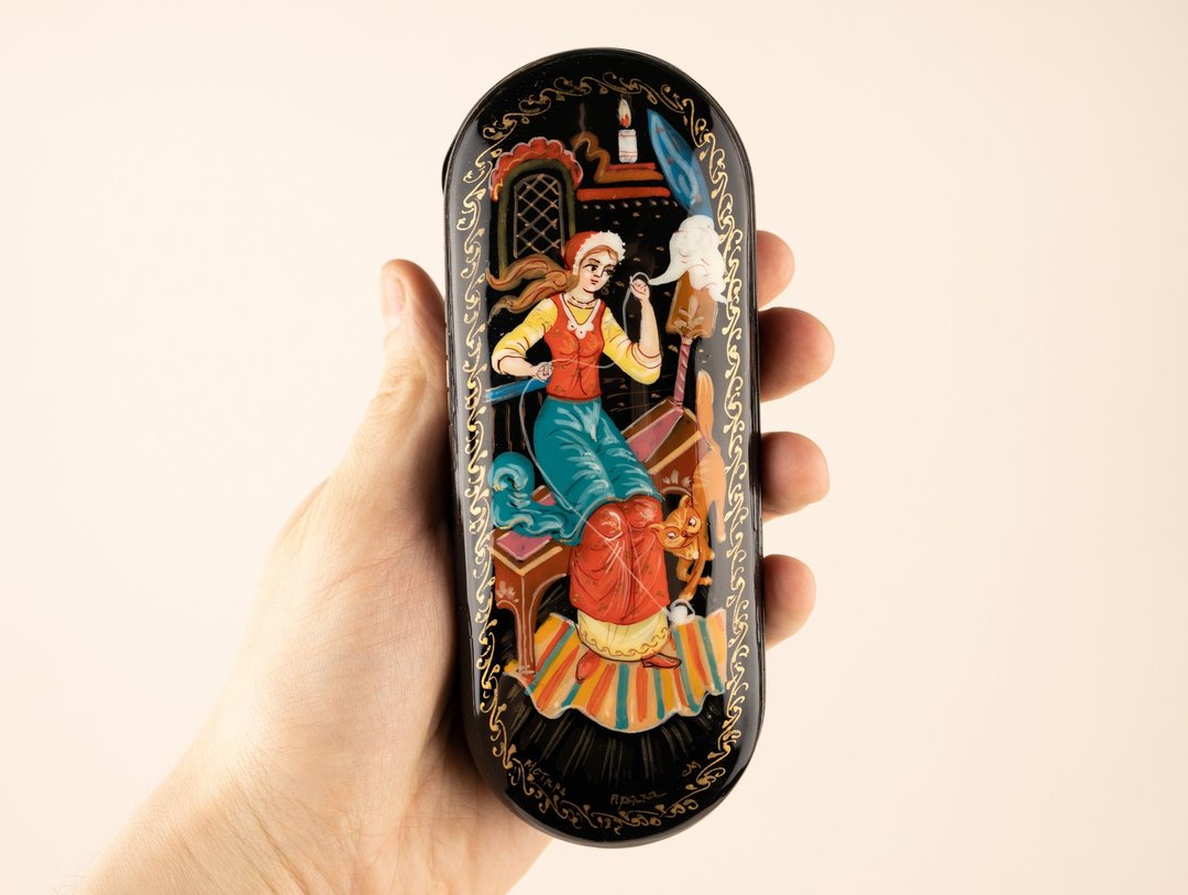 Glasses case, Eyeglass Case personalized, Hand Painted Glasses box - 眼镜/眼镜框 - 其他材质 