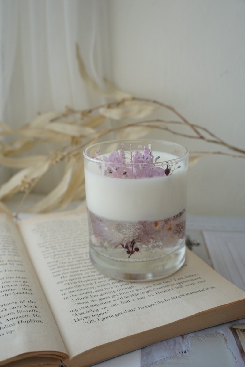 【高雄】体验季 生日礼物 DIY 花圈干燥花双层蜡烛 - 蜡烛/香氛 - 蜡 