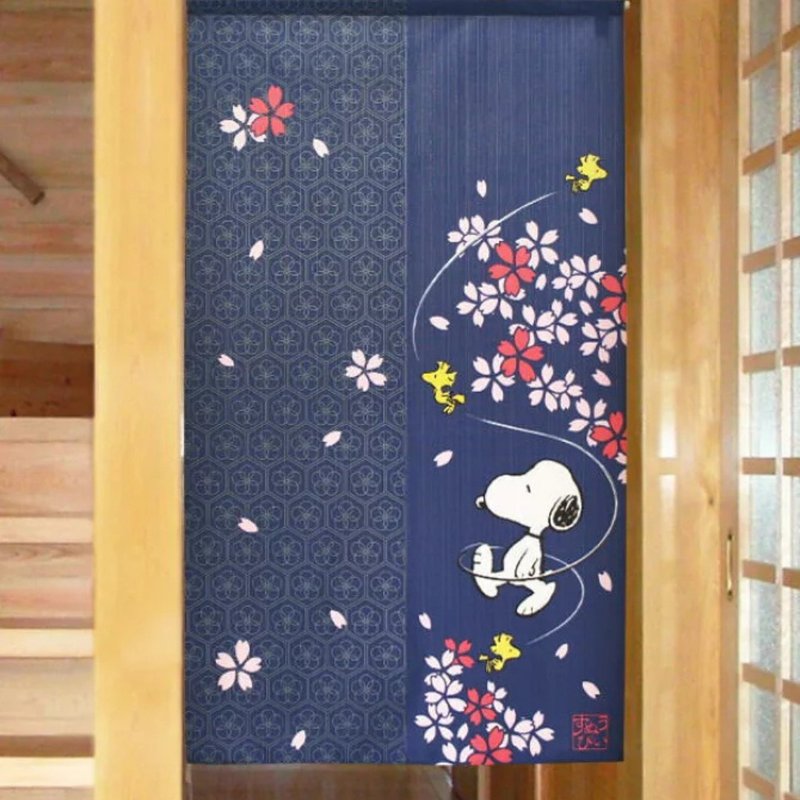 日本制 snoopy樱咲门帘 - 门帘/门牌 - 聚酯纤维 多色