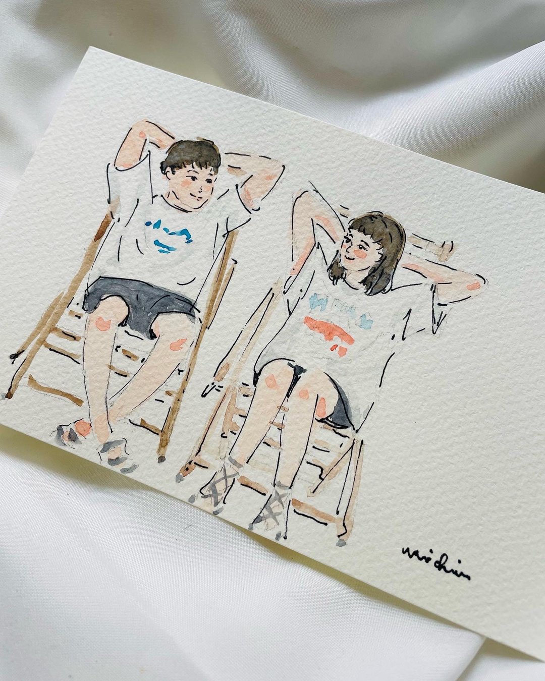 似颜绘插画礼物 喜帖婚卡设计订制 下单前请先联系设计师 - 订制画像 - 纸 
