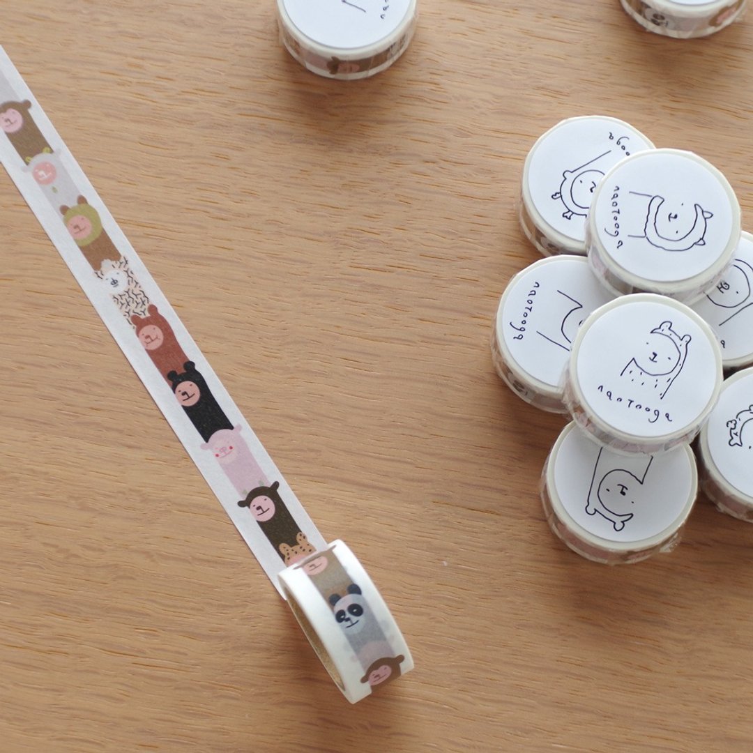 ruru masking tape - 纸胶带 - 其他材质 白色