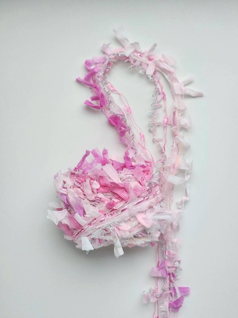 日本纱线  390厘米 ( 8.9g ) - 编织/刺绣/羊毛毡/裁缝 - 其他人造纤维 粉红色