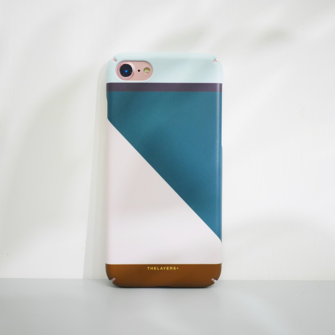 撞色拼接 GRAPHIC PRINT JULIUS Phone case 刻字订制原创手机壳 - 手机壳/手机套 - 塑料 粉红色