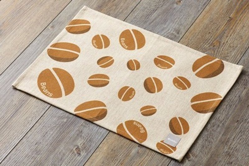Placemat Scandinavian pattern coffee beans 2-pack Natural Linen 45 × 32cm jubileeteatoweltt046ym - 杯垫 - 棉．麻 
