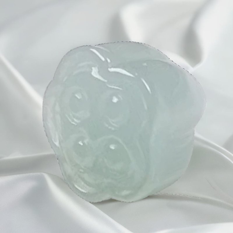 翡翠莲藕吊坠 | 天然缅甸玉翡翠A货 | 送礼 - 吊饰 - 玉石 透明