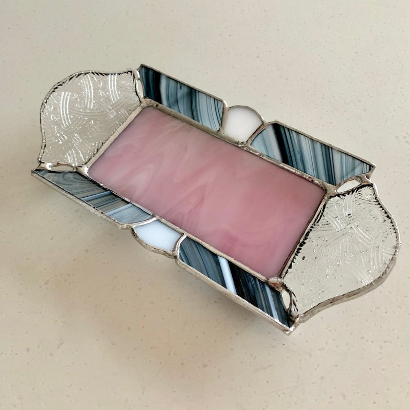 Jewelry tray Rose et Noir Glass Bay View - 其他 - 玻璃 粉红色