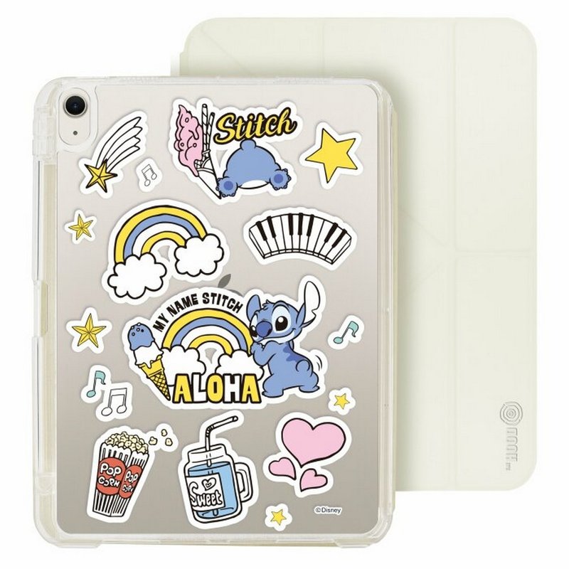 迪士尼史迪仔 iPad Air 11/pro13可拆式防摔透明笔槽折套ipad - 平板/电脑保护壳 - 塑料 多色