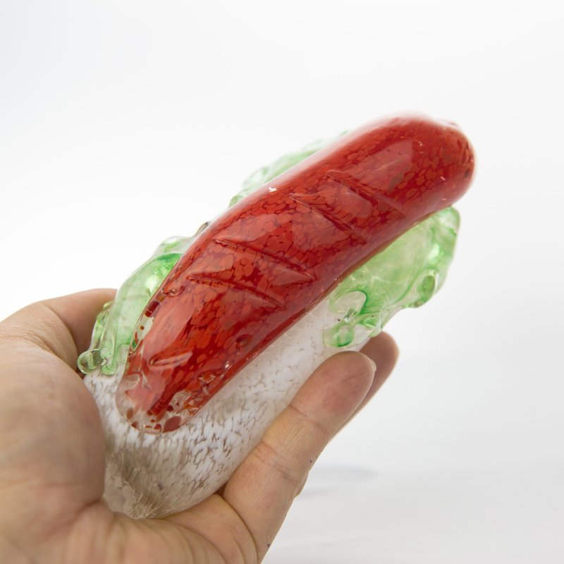 老板来一组 玻璃大肠包小肠  台湾玻璃艺术 手工玻璃摆饰 - 其他 - 玻璃 多色