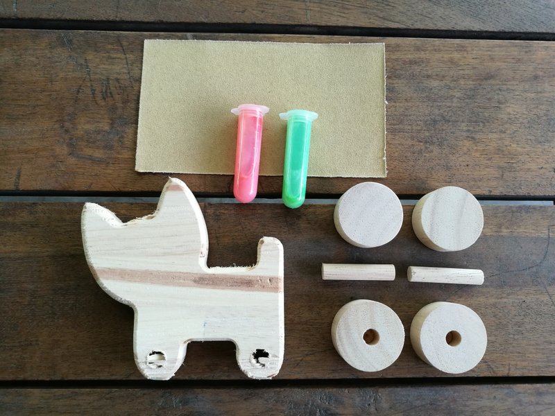 DIY wooden toy - CAT - 木工/竹艺/纸艺 - 木头 咖啡色