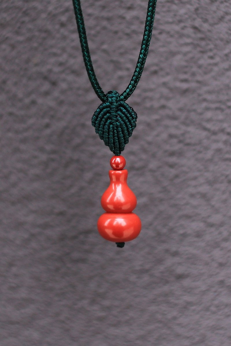 春秋原创 全手工绳编 | 帝王砂葫芦 | 辟邪 化太岁 | 新年礼 现货 - 项链 - 半宝石 
