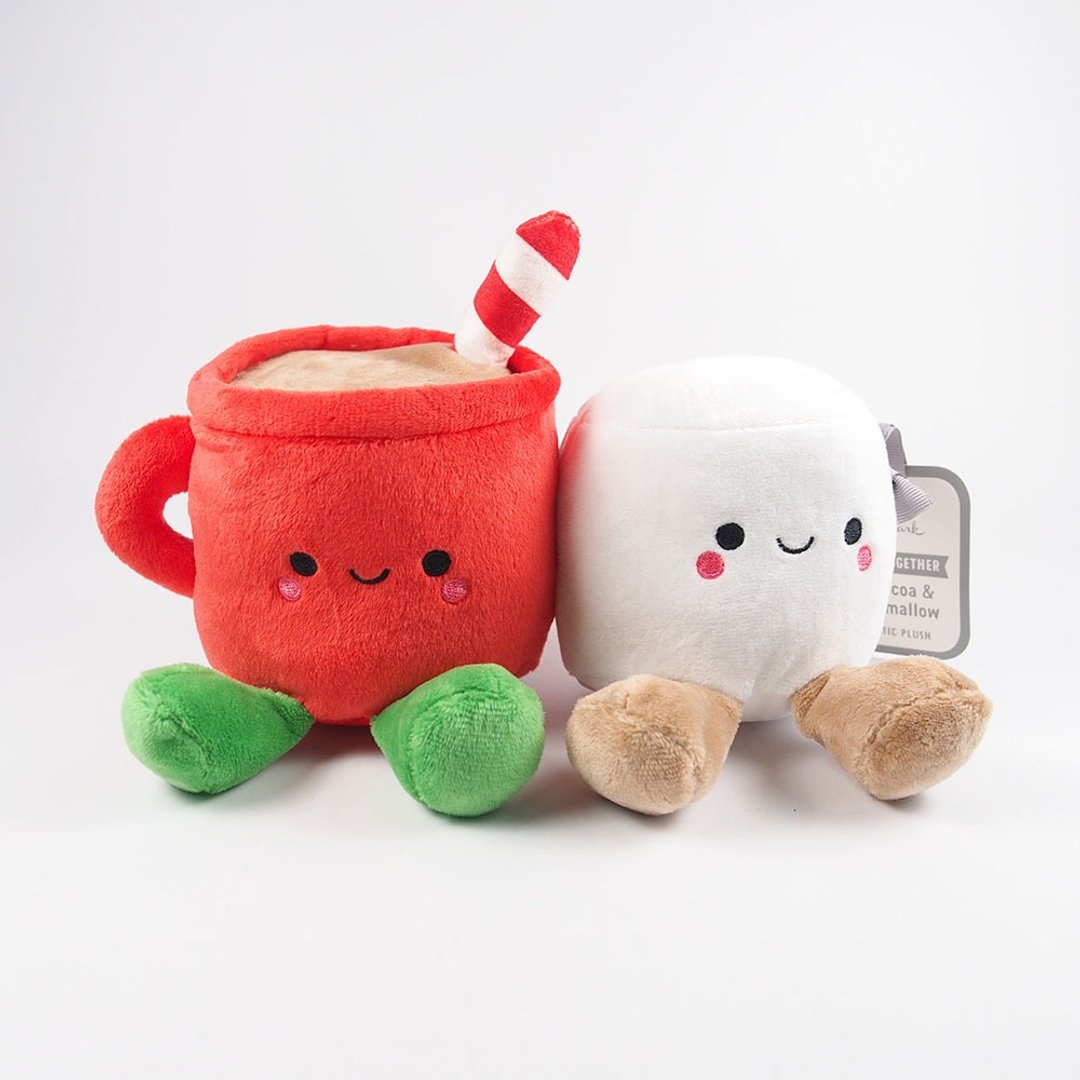 热可可与棉花糖【Hallmark-情人节绒毛礼品】 - 玩偶/公仔 - 聚酯纤维 多色