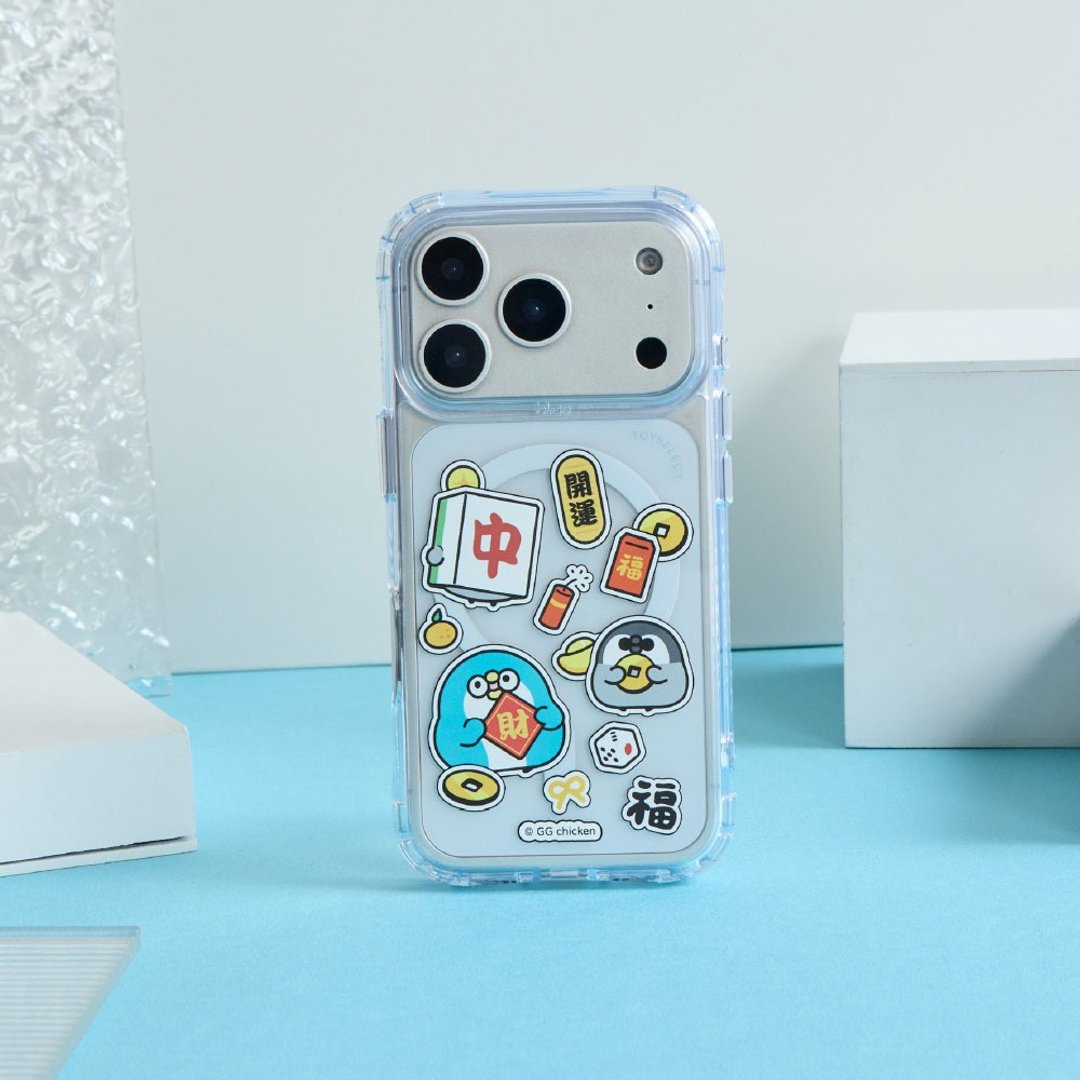 PP mini 财运拢来乱花抗黄防摔 MagSafe iPhone 手机壳 - 手机壳/手机套 - 塑料 多色