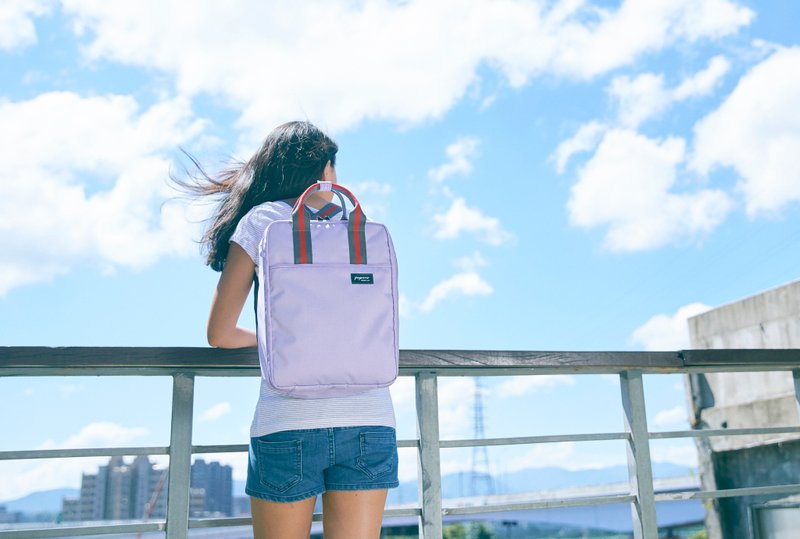 TRAVO 1.5 直式三用旅行包 - 鸢尾紫 - 侧背包/斜挎包 - 聚酯纤维 紫色