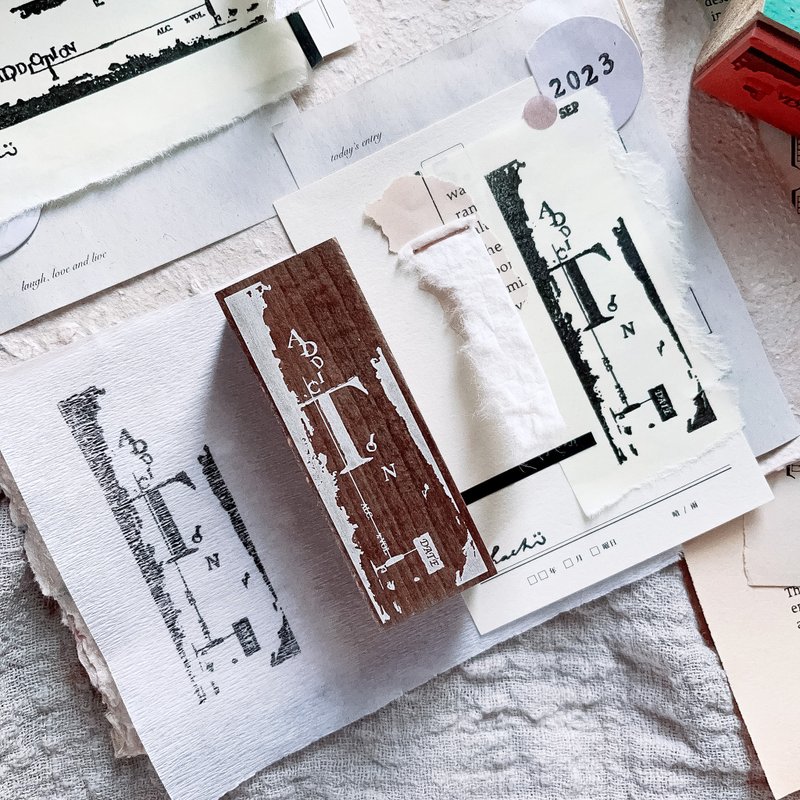 瘾.直式 Addiction.V_榉木印章 - 印章/印台 - 木头 咖啡色