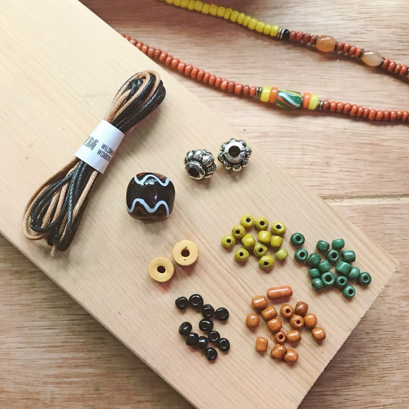 /DIY包/ ::指引::琉璃珠项链 毕业 生日 情人节 - 金工/饰品 - 其他材质 多色