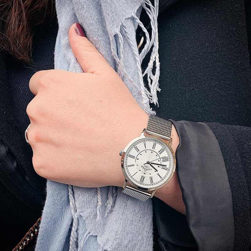 Camden Watch 时尚气质 英伦罗马数字腕表/金属表带(银) - 女表 - 其他金属 
