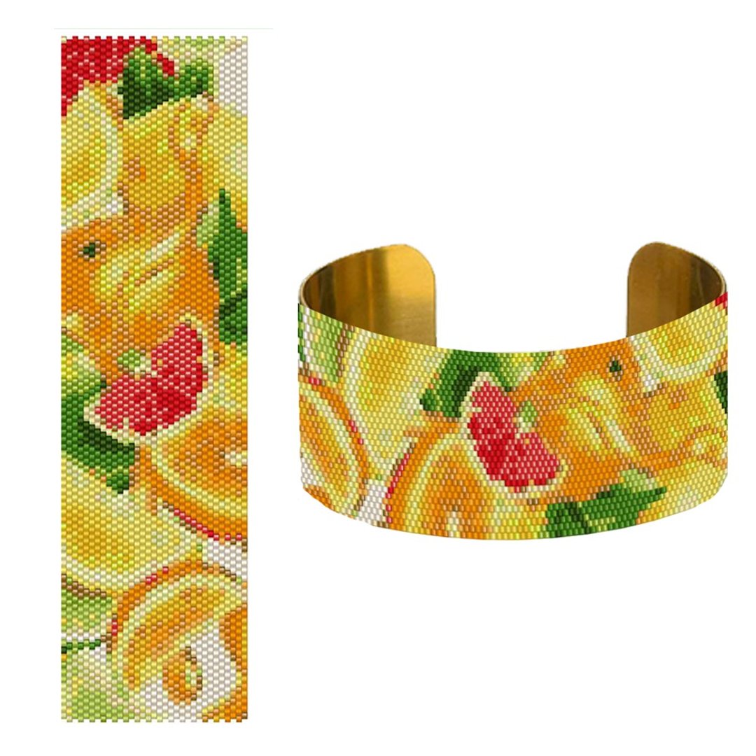 Peyote Pattern Bracelet, Beading Bracelet, Miyuki Delica Pattern, Peyote Stitch - 其他数码设计 - 其他材质 