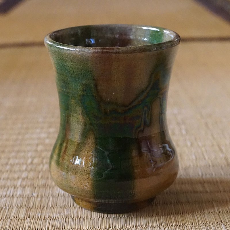长崎三彩汤吞 - 茶具/茶杯 - 陶 