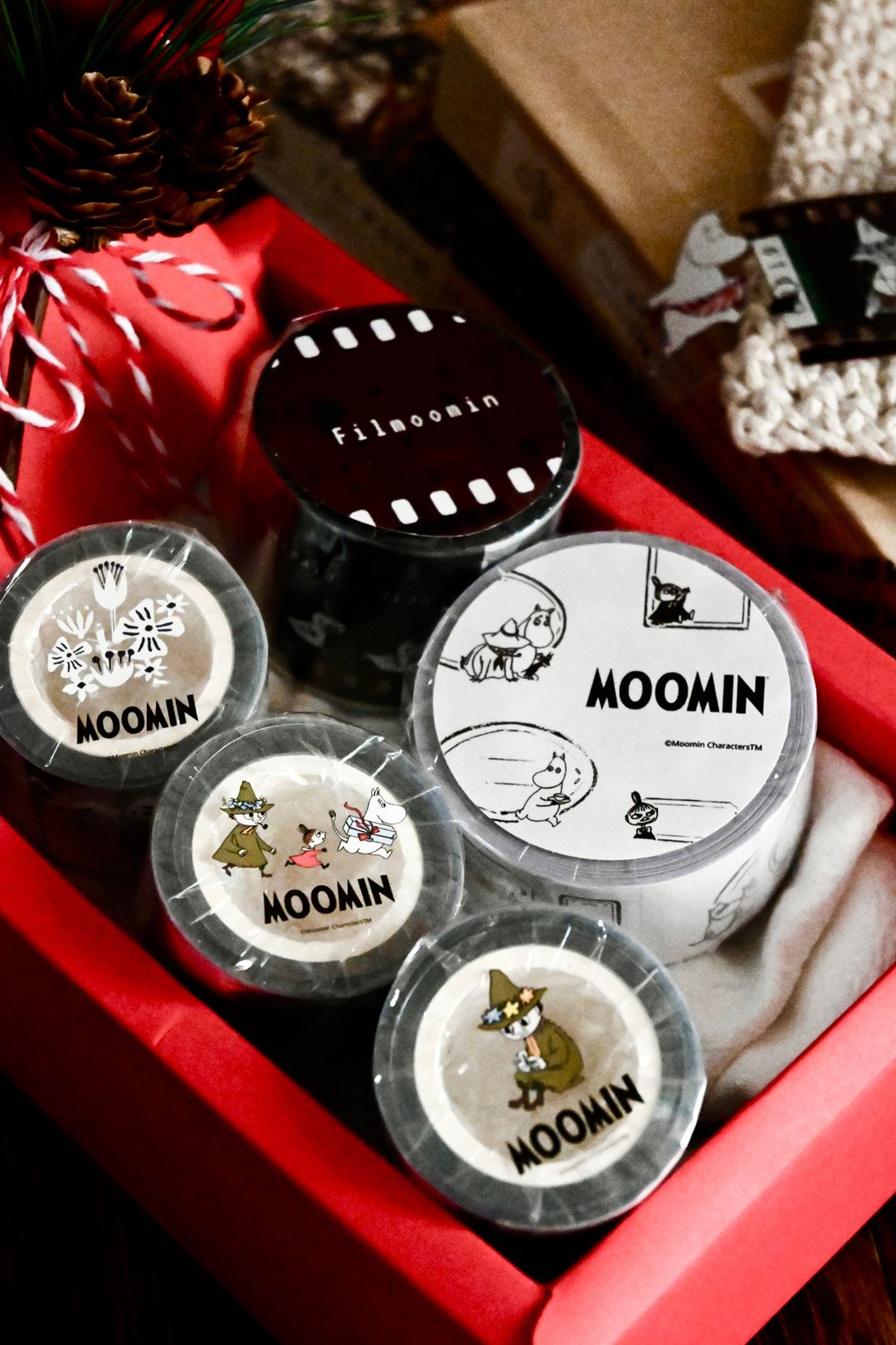 【Pinkoi x Moomin】姆明联名胶带礼盒 共5卷 - 纸胶带 - 纸 