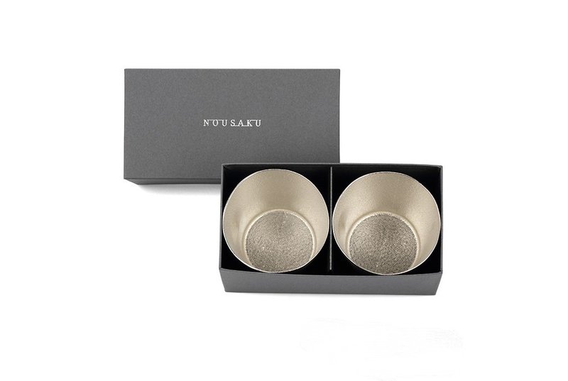 手感杯两入礼盒 - 酒杯/酒器 - 贵金属 银色