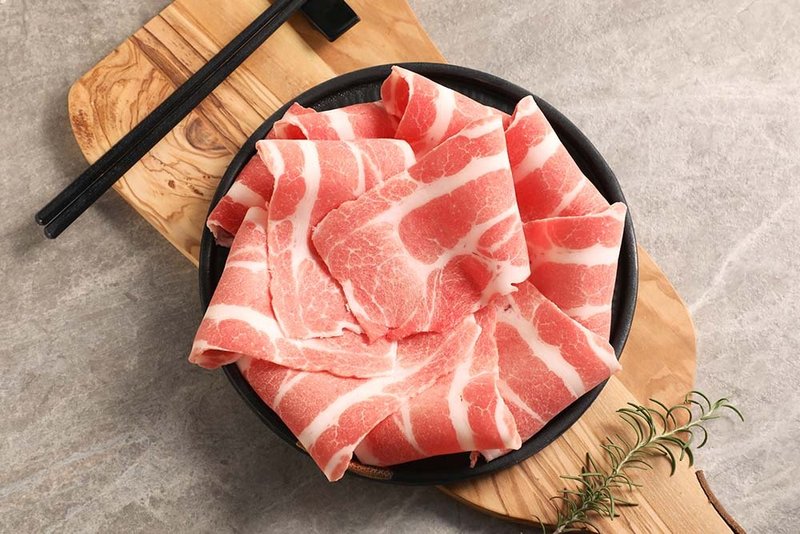 台湾极黑豚梅花火锅片 200g+/-5% - 其他 - 新鲜食材 红色