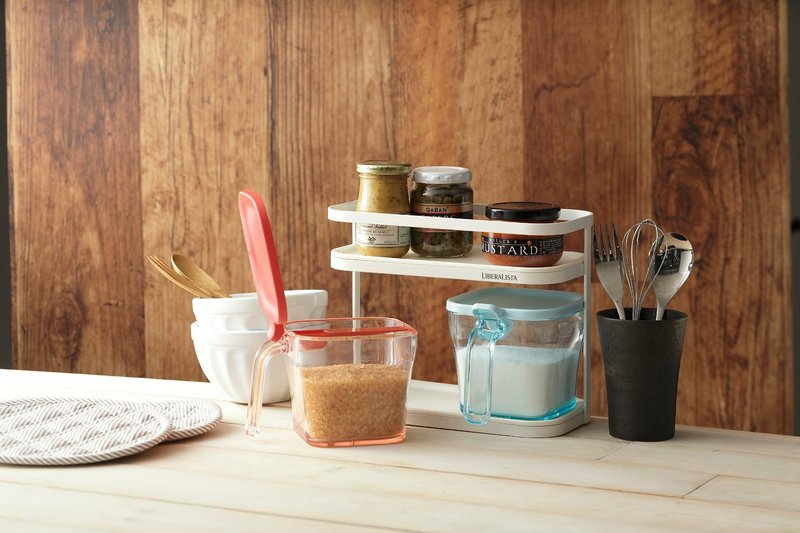 日本LIBERALISTA 调味料罐收纳架组(小) - 调味罐/酱料瓶 - 塑料 