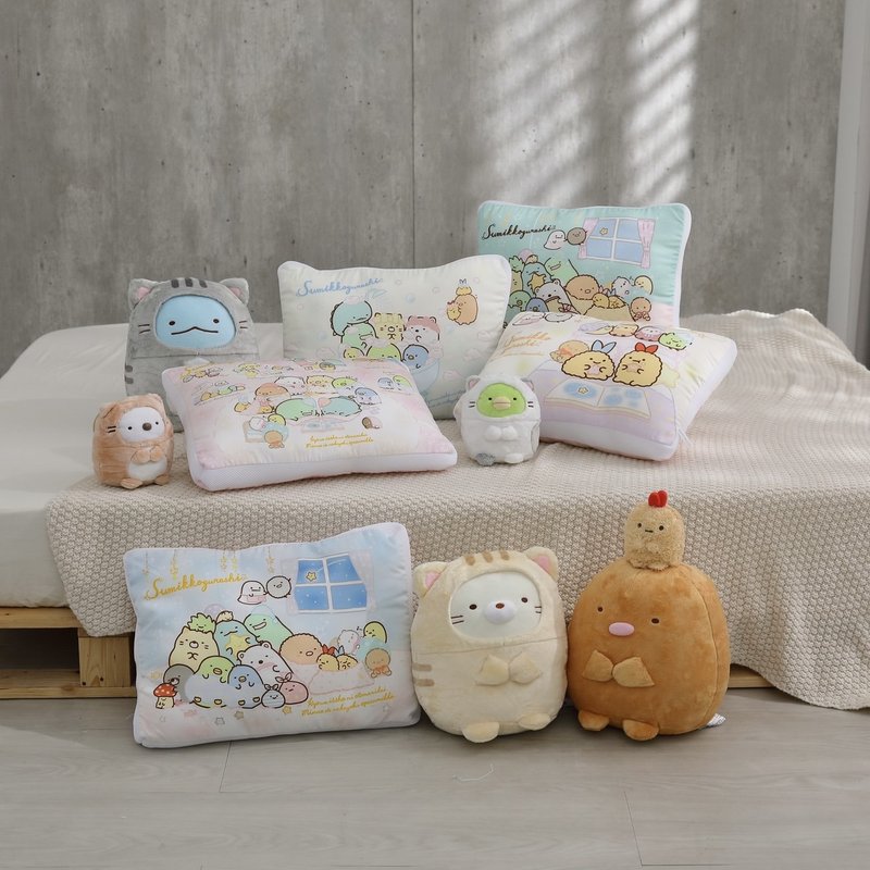 角落小伙伴-儿童可水洗枕-莱赛尔超细纤维-正版授权-台湾制造 - 枕头/抱枕 - 丝．绢 