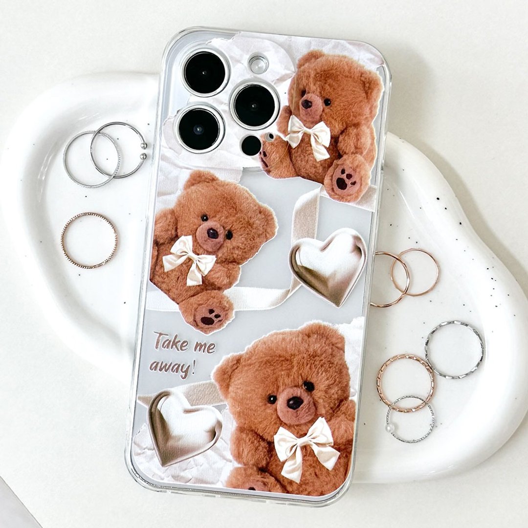 iPhone Galaxy Bear 防摔防刮透明手机壳 - 手机壳/手机套 - 塑料 多色