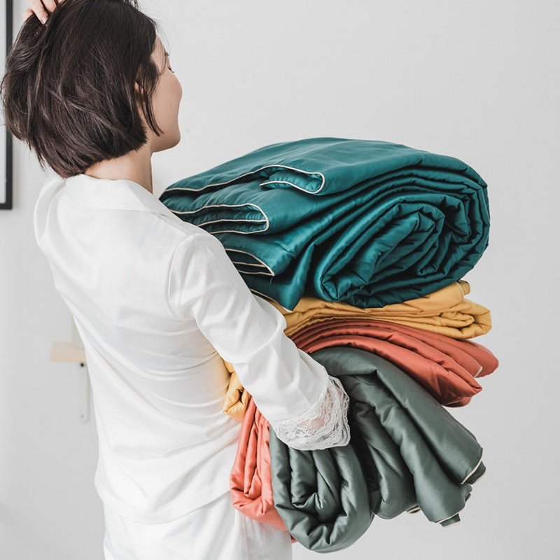 夏天就是要盖的被-60天丝夏被 抗菌纤维天丝被 凉被  空调被 - 寝具 - 其他材质 灰色