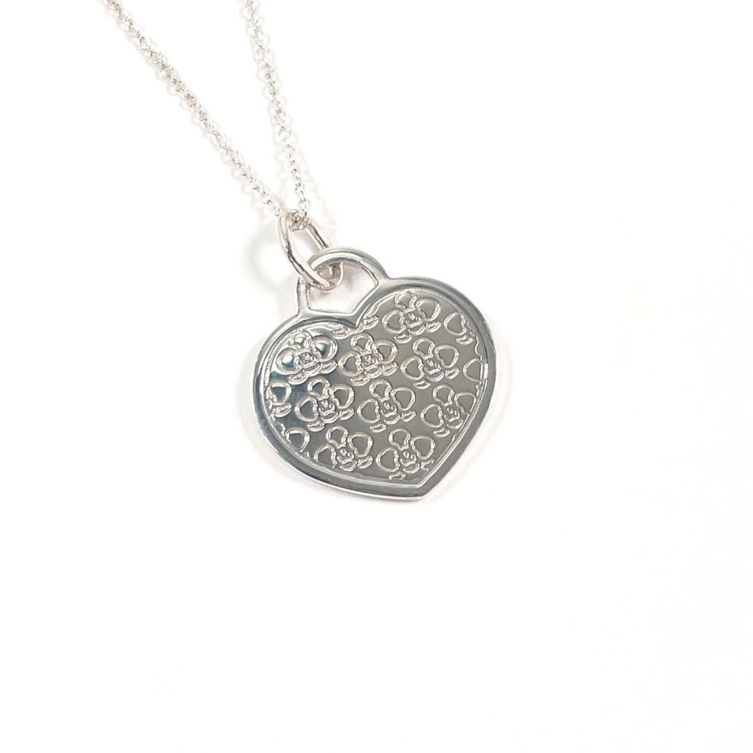 【日本直运 二手美品】蒂芙尼 TIFFANY&Co. 项链 坠饰 GO WOMEN 2016 925 银 爱心 名古屋女子马拉松 - 项链 - 纯银 银色
