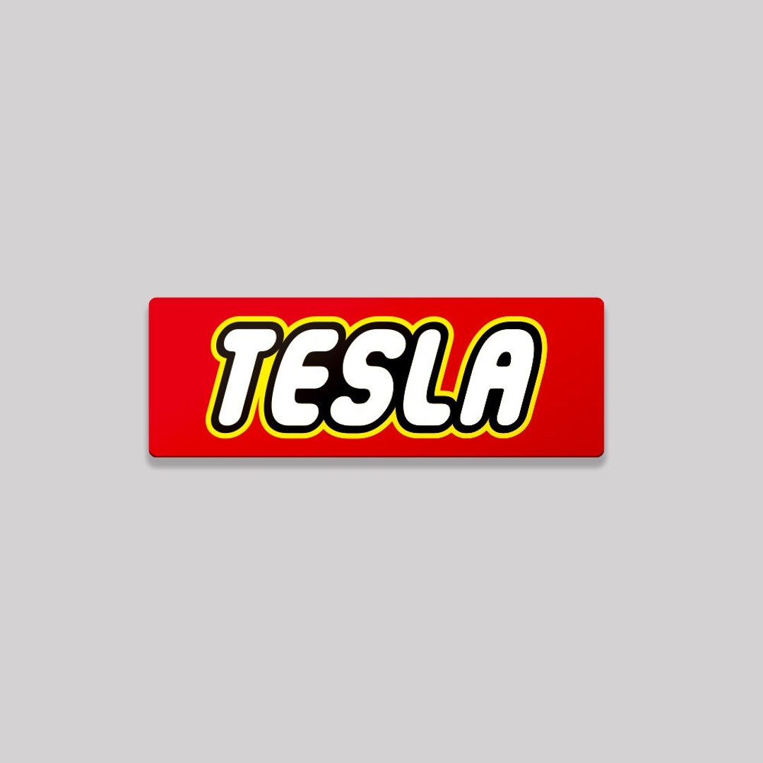 TESLA/TOY/铝牌饰贴 SunBrother孙氏兄弟 - 贴纸 - 铝合金 红色