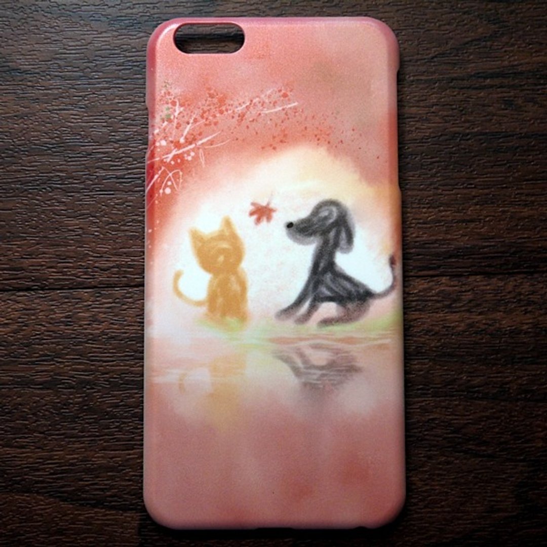 水彩猫 s003不期而遇的好朋友 大卫画猫 iPhone(i5.i6s,i6splus.I7.I7plus)/Android(Samsung三星, HTC, Sony) 设计师款 手机壳/保护套/ 猫咪 猫 手机壳 - 手机壳/手机套 - 纸 