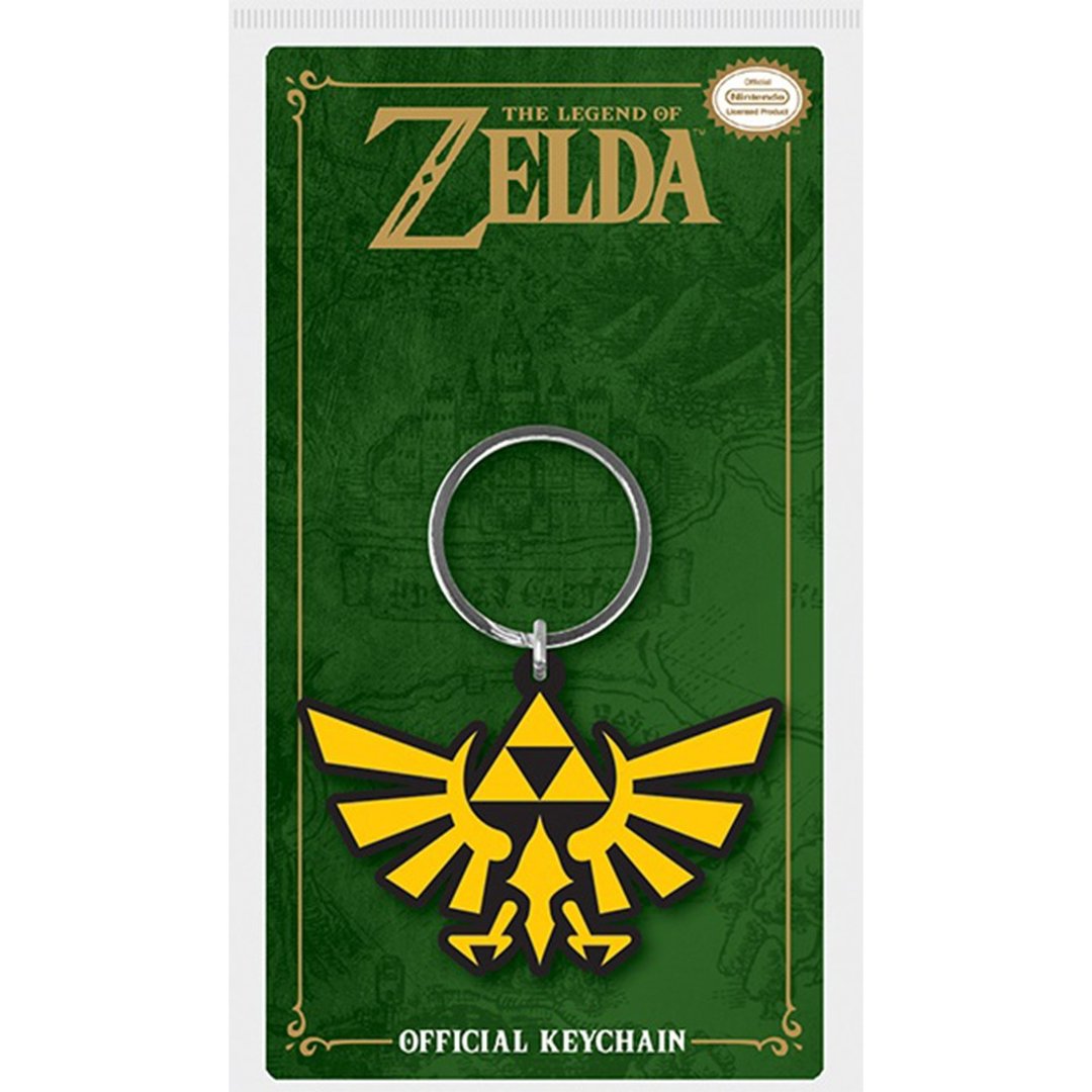 【任天堂】萨尔达传说 The Legend Of Zelda (王室纹章) 英国进口 - 钥匙链/钥匙包 - 橡胶 多色
