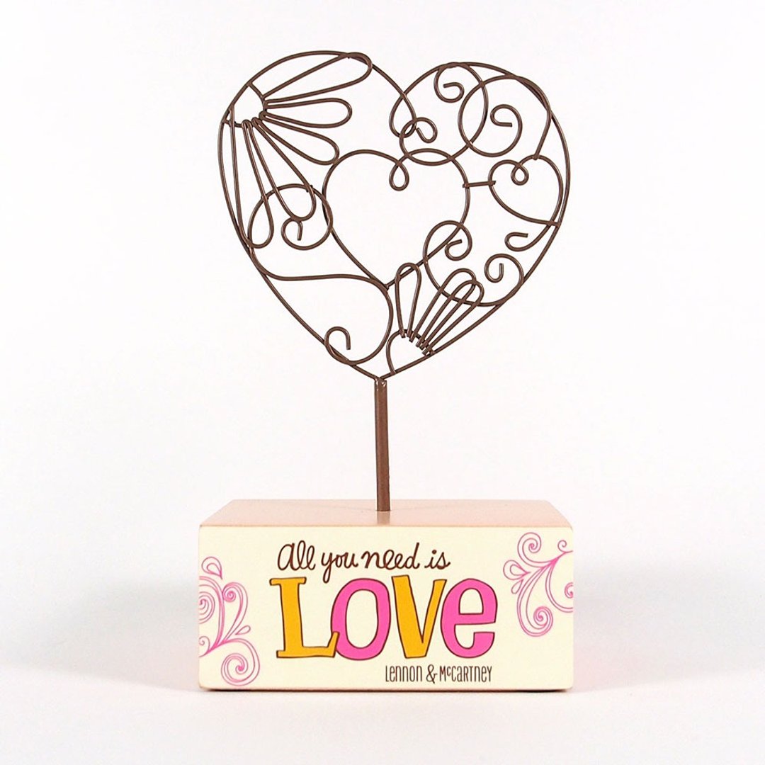 披头四 All you need is love 爱心锻铁线画【Hallmark-摆饰】 - 摆饰 - 其他材质 多色