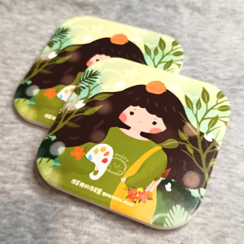 泡芙酱陶瓷吸水杯垫 - 摆饰 - 陶 绿色