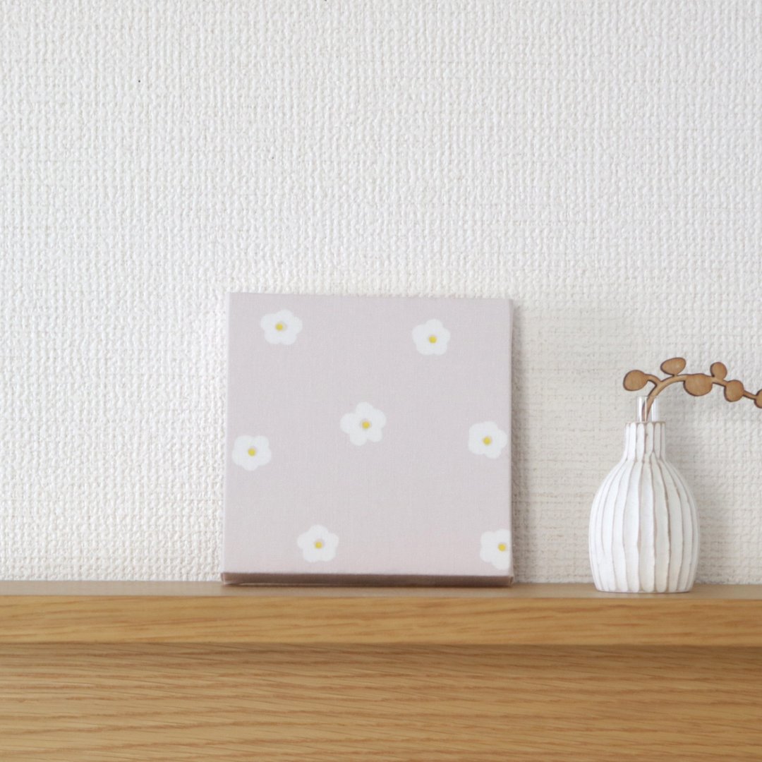 12x12cm Fabric Panel [Petit Flower Light Pink] - 墙贴/壁贴 - 棉 粉红色