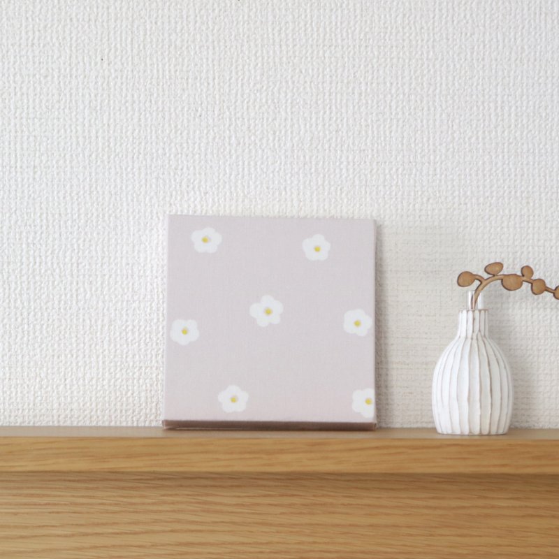 12x12cm ファブリックパネル 【プチフラワー ライトピンク】 - 墙贴/壁贴 - 棉．麻 粉红色