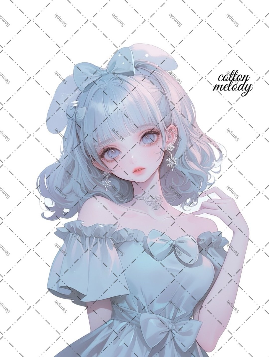 original sticker no.1926 人物贴纸 原创贴纸 原创人物贴纸 装饰贴纸 cotton melody - 贴纸 - 纸 