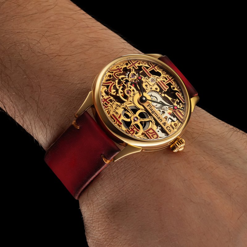 镂空腕表, 扑克手表, 赌场观察, 蒸汽朋克手表, 设计师手表, 机械 - 男表/中性表 - 其他材质 多色