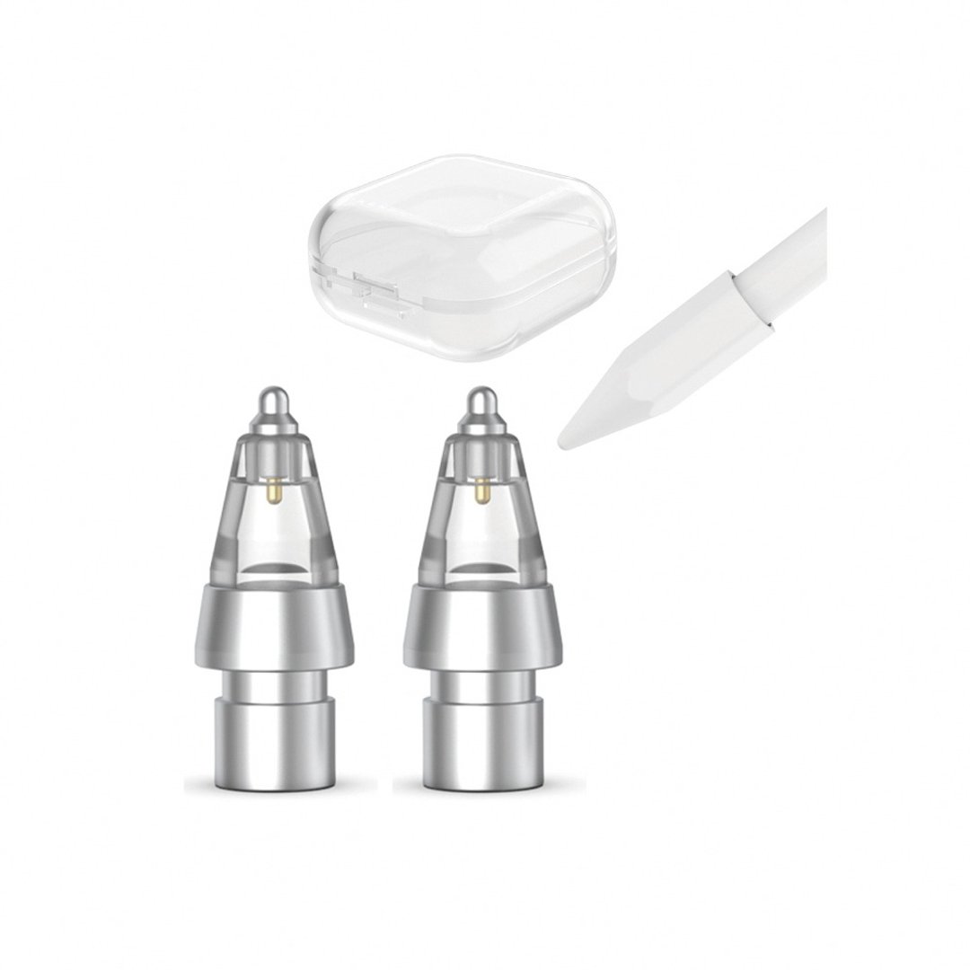 赠防摔笔尖套 | Apple Pencil 金属笔尖 升级款金属材质替换笔尖 - 其他 - 其他金属 透明