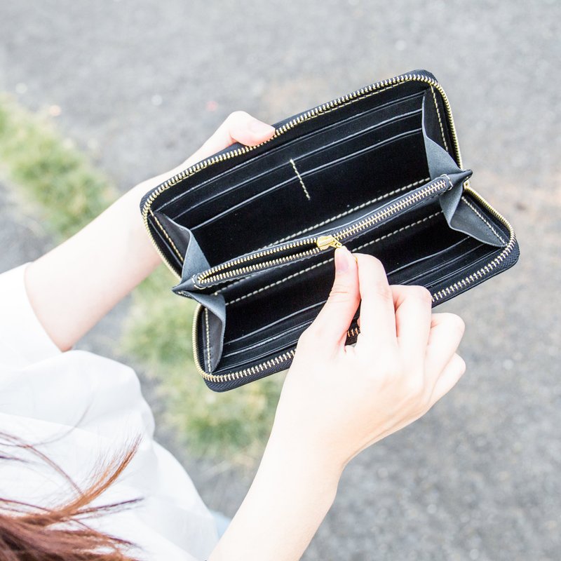 【定制化礼物】【拉链/链长夹、手拿包】意大利植鞣革 Mister皮具 - 手拿包 - 真皮 多色