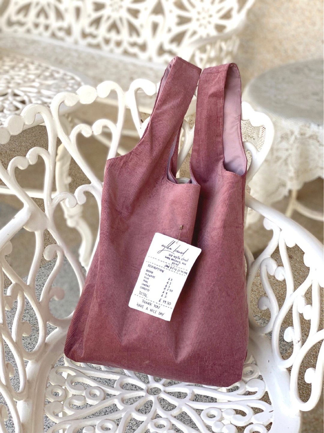 Wyllabrand Potato chip bag Rosé Choco - 手提包/手提袋 - 其他材质 粉红色
